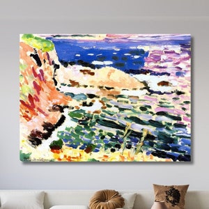 Henri Matisse Coast of Collioure, Matisse Exhibition Canvas Wall Art Print, Abstract Painting, Matisse Poster, Matisse Landscape, Home Decor