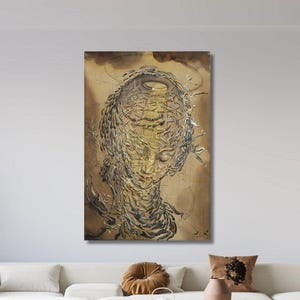 Salvador Dali 'Raphaelesque Head' Wall Art Canvas Print: Surrealist Home Decor, Ready to Hang