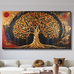 Yggdrasil Tree of Life Wall Art, Tree of Life  Canvas Wall Art, Tree of Life, Modern Wall Art Print, Tree Canvas Gift, Tree of Life Poster