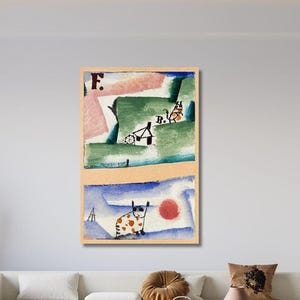 Paul Klee Wall Art, Paul Klee Wall Art Poster Canvas Print, Abstract, Expressionism, Home Decor Wall Art Print, Ready to Hang, Man Cave