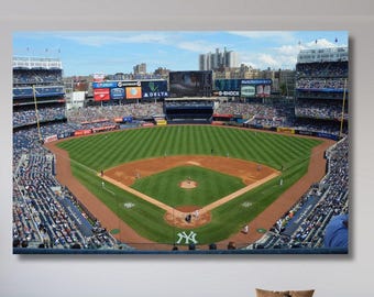 Lienzo decorativo para pared del Yankee Stadium: Póster de béisbol de Nueva York, listo para colgar.