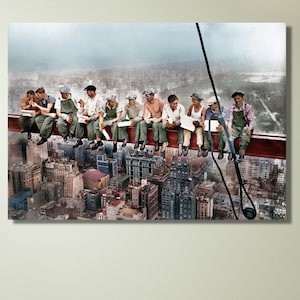 Workers, Workers Wall Art,Newyork Workers Poster, New York Workers Canvas, Workers Wall Art, Extra Large Wall Art, Vintage Poster,