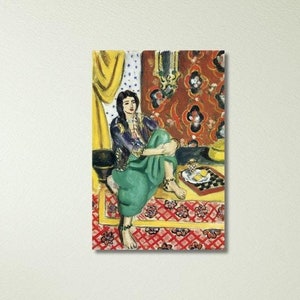 Henri Matisse Odalisque, Matisse Poster Canvas Print, Matisse, Henri Matisse Wall Art, Matisse Canvas Colorful Art, Home Decor, Wall Decor