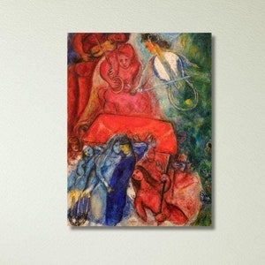Marc Chagall The Wedding Wall Art, Marc Chagall Canvas Wall Art Print, Marc Chagall Poster, Exhibition Poster, Expressionism Art, Home Decor