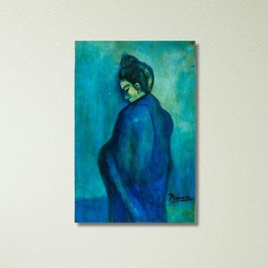 Pablo Picasso Blue Period , Picasso Wall Art Canvas Poster Print, Modern Fine Art Print, Home Decor, Wall Decor, Pablo Picasso, Man Cave