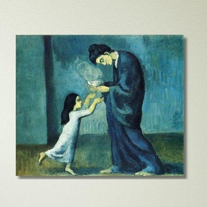 Pablo Picasso Blue Period , Picasso Wall Art Canvas Poster Print, Modern Fine Art Print, Home Decor, Wall Decor, Pablo Picasso, Man Cave