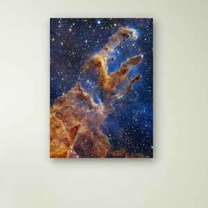 Säulen der Schöpfung Wandkunst, James Webb Weltraumteleskop, Phantomgalaxie NASA Poster, Space Webb inspiziert, Die Säulen der Schöpfung Wandkunst