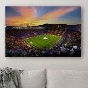 Camp Nou Stadium Canvas, Barcelona FC Gift, Stadium Canvas Print, Barcelona FC Poster, Stadium Poster Home Decor, Home&Office Wall Art Decor