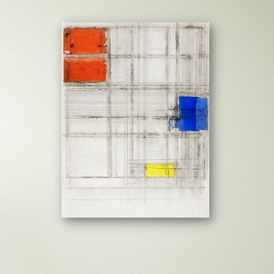 Piet Mondrian Study for a Composition Wall Art, Piet Mondrian Minimalist Wall Art Poster Canvas Print, Home Decor, Abstract Wall Art Print