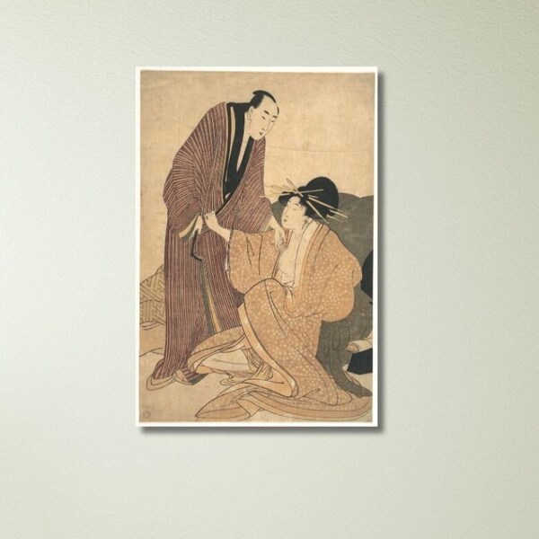 Art mural Kitagawa Utamaro, impression sur toile poster Kitagawa Utamaro, impression sur toile art mural japonais, décoration d'intérieur moderne, homme des cavernes, prêt à accrocher