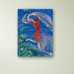 Marc Chagall Wall Art Poster, Exhibition Poster Canvas, Marc Chagall Canvas Poster Print, Home Decor, Wall Decor, Ready to Hang, Man Cave