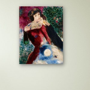 Marc Chagall Wall Art Poster, Exhibition Poster Canvas, Marc Chagall Canvas Poster Print, Home Decor, Wall Decor, Ready to Hang, Man Cave