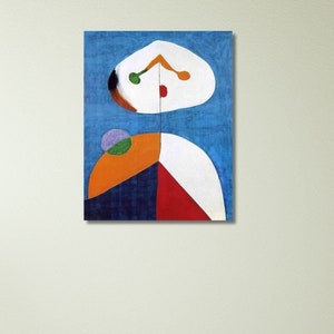 Joan Miró Wall Art, Joan Miro Canvas Wall Art Poster Print, Joan Miró Canvas Poster, Ready to Hang Panel Canvas, Abstract, Exhibition Poster