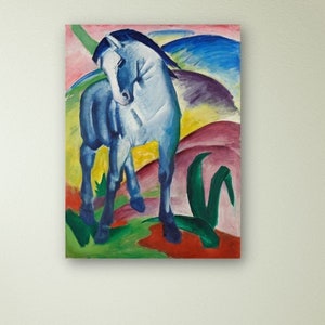 【冬バーゲン★】 フランツ・マルク アートプリント - 青い馬 1911、フランツ その他