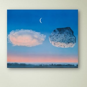 Battle of the Argonne Rene Magritte, Reproduction Canvas, Rene Magritte Wall Art Print, Canvas Gift, Canvas, Rene Magritte Poster Wall Art