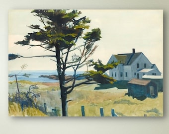 Edward Hopper Bill Latham‘s House, Exhibition Poster, Edward Hopper Wall Art Print, Edward Hopper Canvas Poster, Ready To Hang, Home Decor
