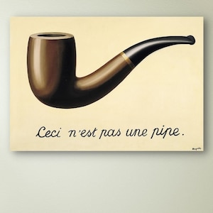 A Traição das Imagens 1929 Rene, Magritte a traição das imagens 1929 Canvas Gallery Rene Magritte Canvas Home Decor Exposição Cartaz