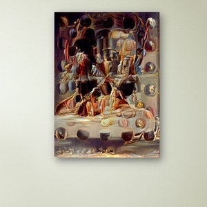 Salvador Dali - Galatea of the Spheres Canvas Art, Dali Canvas, Famous Painting, Surrealism Canvas Art, Reproduction Canvas Home Decor