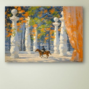 Rene Magritte The Lost Jockey, Watercolour Canvas, Rene Magritte Wall Art, Rene Canvas Gift, Rene Magritte Poster Wall Art,Home Decor