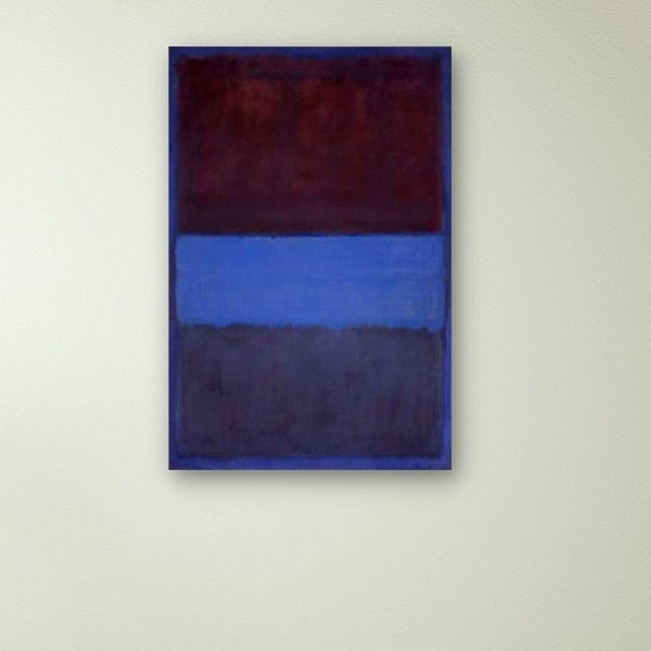 Mark Rothko, No.61 Rust and Blue , Mark Rothko Poster, Mark Rothko Canvas Wall Art, Mark Rothko Wall Art, Abstract Print, Man Cave Decor,