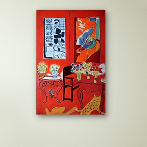 Henri Matisse Large Interior 1948, Matisse Exhibition Canvas Wall Art, Abstract Painting, Matisse Poster, Matisse Landscape, Home Decor