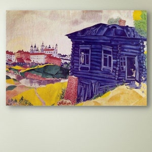 Marc Chagall Wall Art Poster, Exhibition Poster Canvas, Marc Chagall Canvas Poster Print, Home Decor, Wall Decor, Ready to Hang, Man Cave