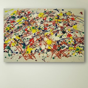 Jackson Pollock Wall Art Canvas Print, Expressionism, Pollock Canvas, Jackson Pollock Poster, Home Decor, Wall Decor,Abstract Wall Art Print