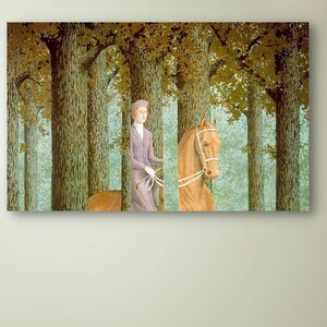 The blank signature Rene Magritte, Reproduction Canvas, Rene Magritte Canvas Print, Canvas Gift, Canvas Decor, Magritte Wall Art Poster,