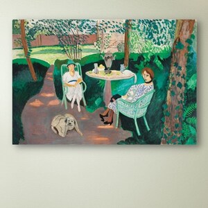 Henri Matisse Tea in the Garden, Matisse Print, Matisse Poster, Henri Matisse Wall Art, Henri Matisse Canvas Colorful Art, Home Decor