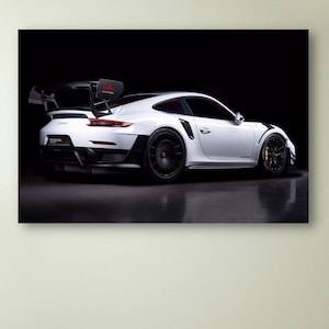 Porsche GT2 RS, Porsche Canvas Poster, Porsche Wall Decor, Home Wall Decor, Porsche Printed Canvas, Car Canvas Wall Art, Porsche Home Decor