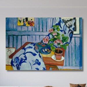 Henri Matisse Still Life with Geraniums, Matisse Exhibition Canvas Wall Art, Abstract Painting, Matisse Poster, Matisse Landscape,Home Decor