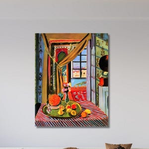 Henri Matisse "Interior at Nice" Wall Art Canvas Print: Wall Decor, Ready to Hang image 1