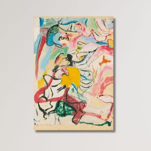 Willem de Kooning Wall Art, Willem Kooning Wall Art Poster Canvas Print, Modern wall art,  Home decor, abstract expressionism, Ready to Hang