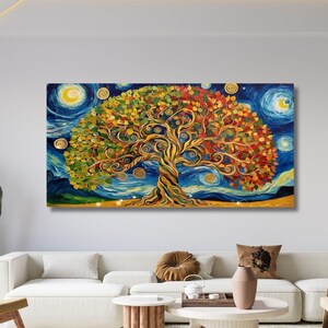 Yggdrasil Baum des Lebens Wandkunst, Baum des Lebens Leinwand Wandkunst, Baum des Lebens, Moderne Wand Kunst Druck, Baum Leinwand Geschenk, Baum des Lebens Poster