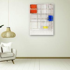 Piet Mondrian Study for a Composition Wall Art, Piet Mondrian Minimalist Wall Art Poster Canvas Print, Home Decor, Abstract Wall Art Print