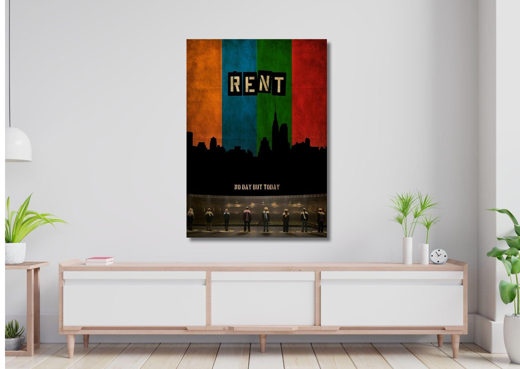 ミュージカルシアターのレンタル用ウォールアートキャンバスプリント