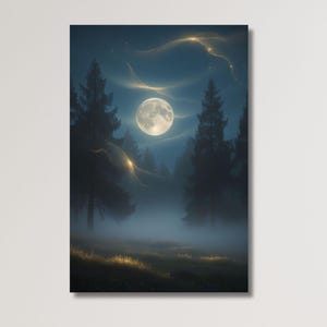 Moon Wall Art Canvas Print, Moon Print, Moon  Wall Art, Moon Poster, Moon canvas, Moon Planet From Space, Space Art Print, Landscape Poster