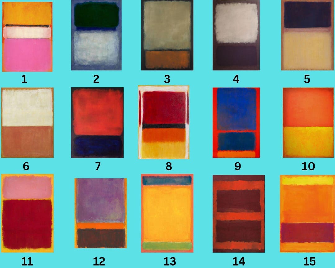 Colorblock Mark Rothko Mark Rothko Wall Art Canvas Print: Abstract Color Block Wall Decor - Etsy