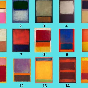 Mark Rothko Wall Art Canvas Print: Abstract Color Block Wall Decor