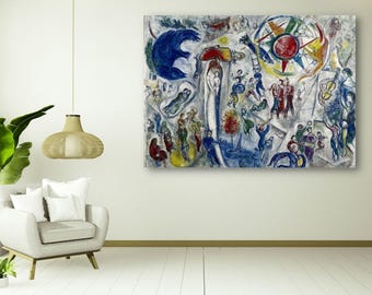 La Vie Marc Chagall Leinwand Wandkunst, Marc Chagall Kunstausstellung Poster, Ausstellungsplakat, Expressionismus Kunst, Marc Chagall Druck, Wohnkultur