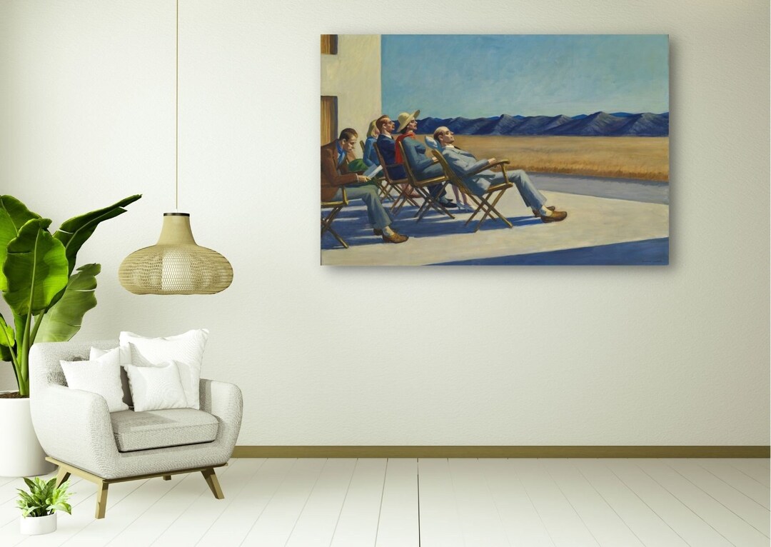 Edward Hopper People in the Sun, Exhibition Poster, Edward Hopper Wall Art Print, Edward Hopper