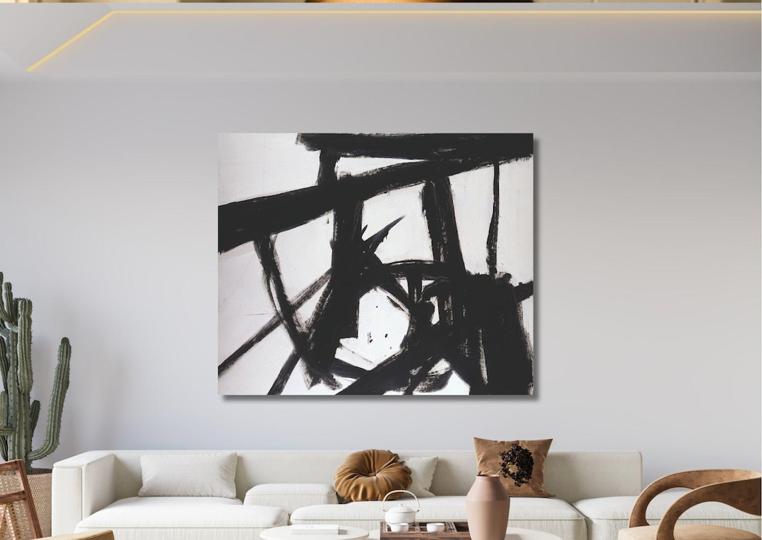 Franz Kline Turin 1960 Wall Art Canvas Print: Abstract