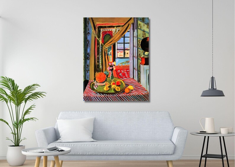 Henri Matisse "Interior at Nice" Wall Art Canvas Print: Wall Decor, Ready to Hang image 2