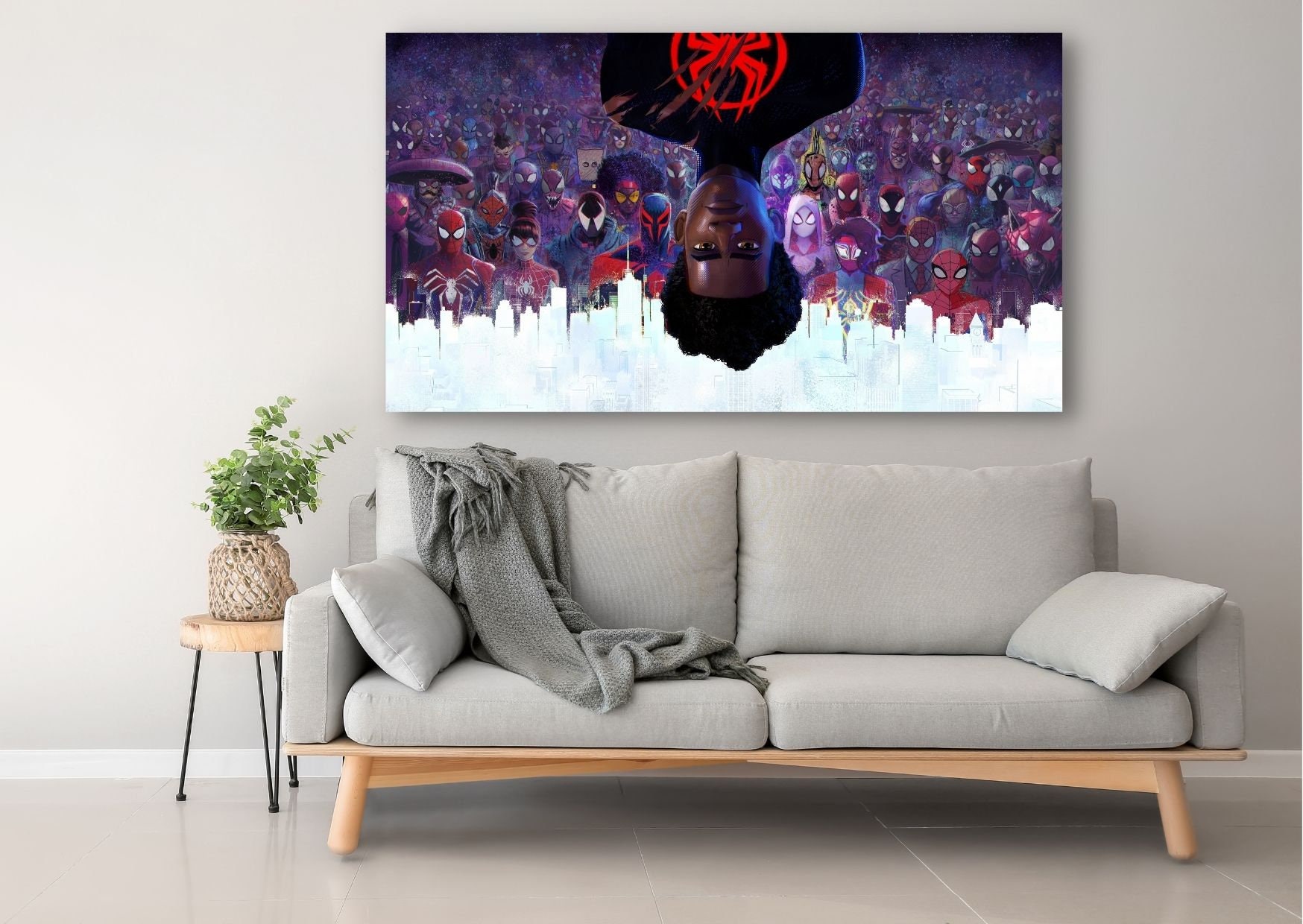 Spiderman Wall Art, Spiderman Canvas Print Art, Game Room Man Cave Art