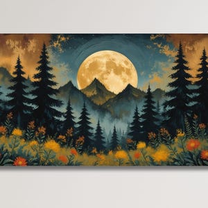 Moon, Moon Print, Moon  Wall Art, Moon Poster, Moon canvas, Moon Planet From Space, Space Art Print, Home Decor,