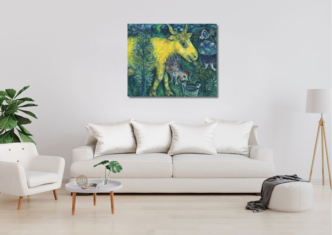 Marc Chagall Cow With Parasol, Exhibition Poster, Marc Chagall Wall Art ...