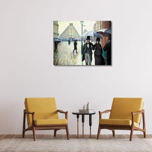 Gustave Caillebotte Paris Street, Gustave Caillebotte Wall Art Canvas Print, Gustave Caillebotte Poster, Home Decor Print,Wall Decor Canvas