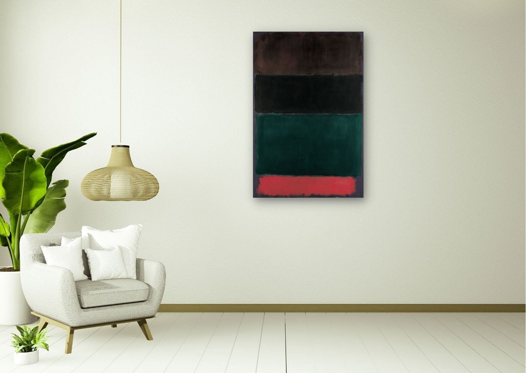 Mark Rothko Red Brown Black Green Wall Art Poster Canvas Print, Rothko ...