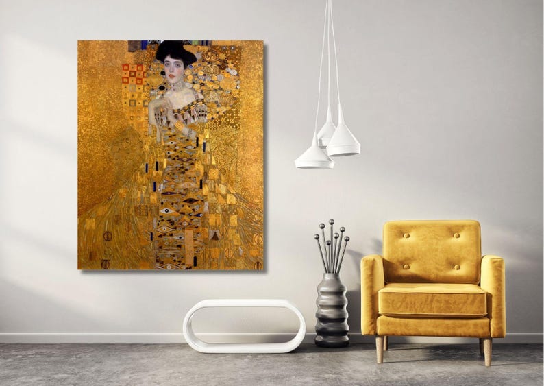 Gustav Klimt Adele Bloch Bauer Canvas Art Print: Giclee Gallery Wrap ...
