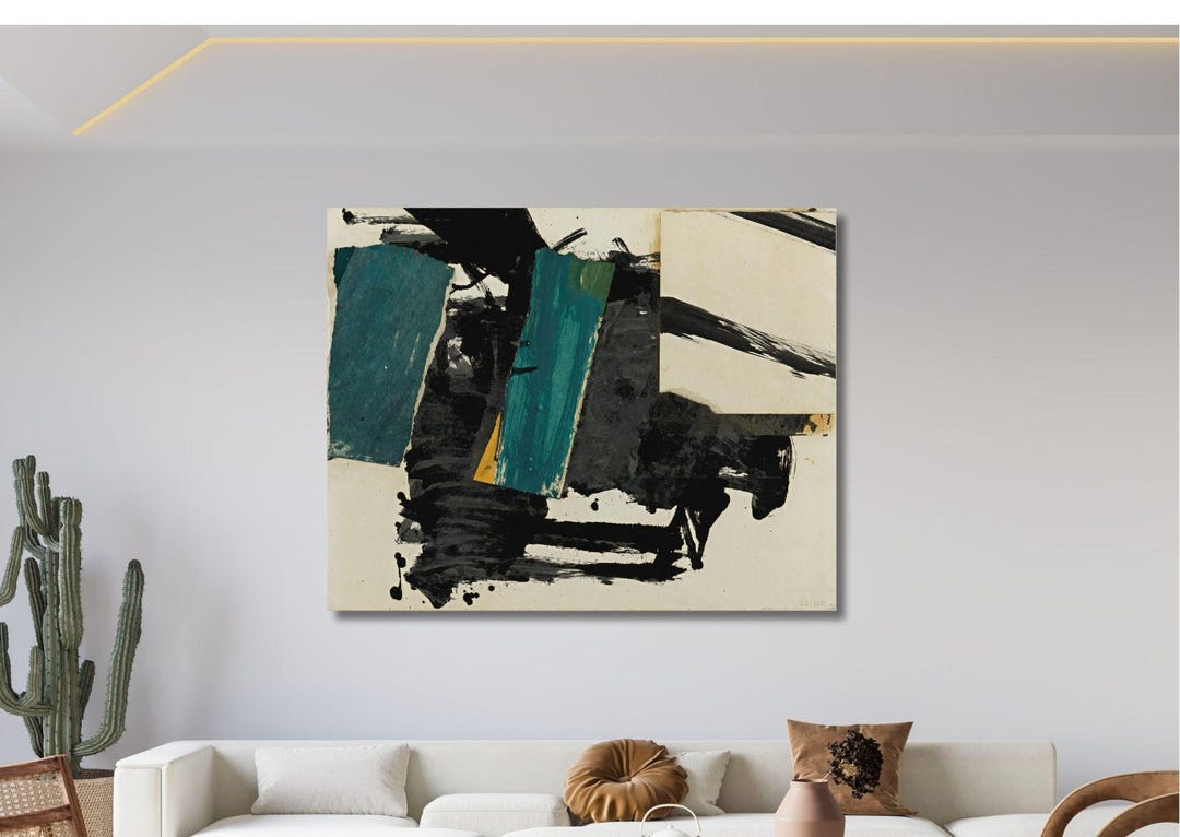 Franz Kline Abstract Expressionism Wall Art Canvas Print, Modern Home ...